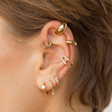 Stainless Steel Gold Silver Earcuff Earrings - LaVie Jewelery