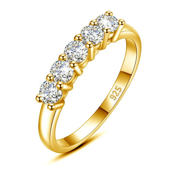 1ct D‑Color Moissanite Eternity Ring - LaVie Jewelery