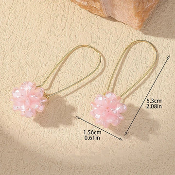 Flower Ball Versatile Elegant Long Earrings - LaVie Jewelery